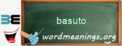 WordMeaning blackboard for basuto